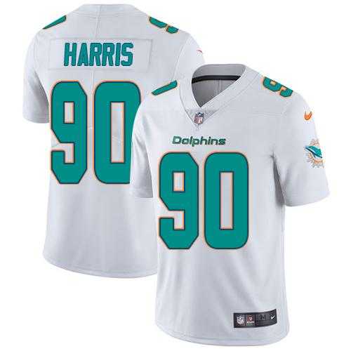 Youth Nike Miami Dolphins #90 Charles Harris White Stitched NFL Vapor Untouchable Limited Jersey