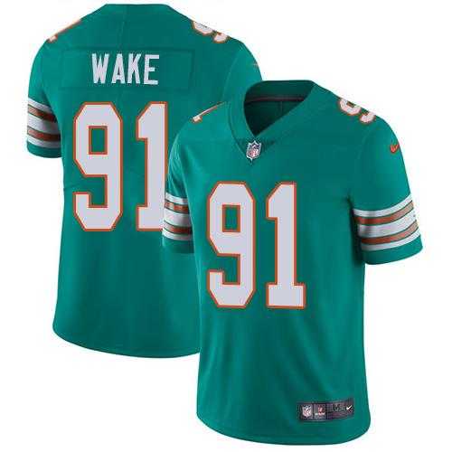 Youth Nike Miami Dolphins #91 Cameron Wake Aqua Green Alternate Stitched NFL Vapor Untouchable Limited Jersey