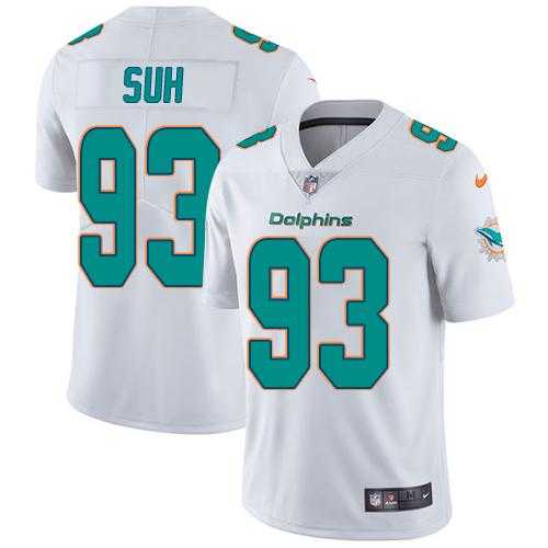 Youth Nike Miami Dolphins #93 Ndamukong Suh White Stitched NFL Vapor Untouchable Limited Jersey