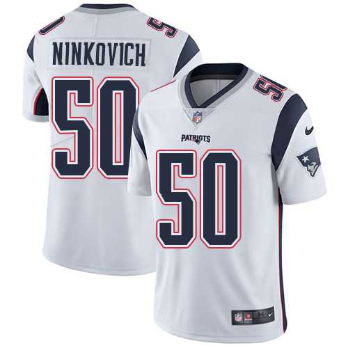 Youth Nike New England Patriots #50 Rob Ninkovich White Stitched NFL Vapor Untouchable Limited Jersey