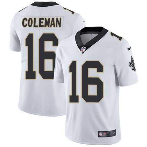 Youth Nike New Orleans Saints #16 Brandon Coleman White Stitched NFL Vapor Untouchable Limited Jersey Youth Nike New Orleans Saints #16 Brandon Coleman White Stitched NFL Vapor Untouchable Limited Jersey