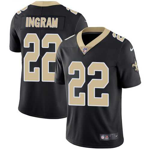 Youth Nike New Orleans Saints #22 Mark Ingram Black Team Color Stitched NFL Vapor Untouchable Limited Jersey