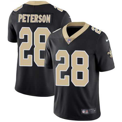 Youth Nike New Orleans Saints #28 Adrian Peterson Black Team Color Stitched NFL Vapor Untouchable Limited Jersey