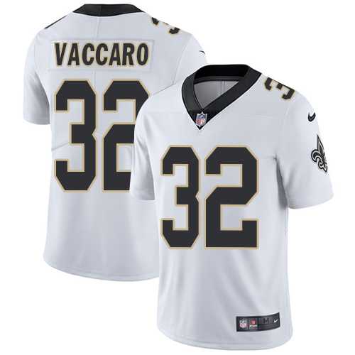 Youth Nike New Orleans Saints #32 Kenny Vaccaro White Stitched NFL Vapor Untouchable Limited Jersey