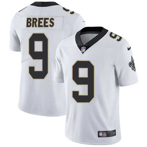 Youth Nike New Orleans Saints #9 Drew Brees White Stitched NFL Vapor Untouchable Limited Jersey
