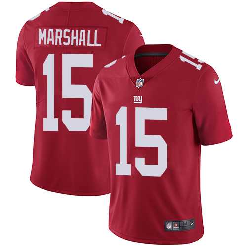 Youth Nike New York Giants #15 Brandon Marshall Red Alternate Stitched NFL Vapor Untouchable Limited Jersey