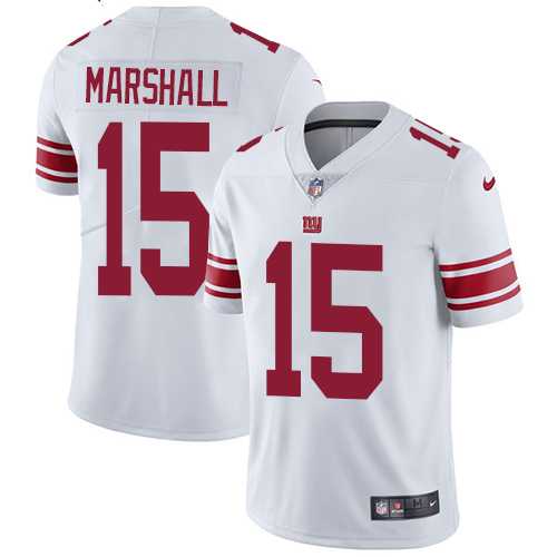 Youth Nike New York Giants #15 Brandon Marshall White Stitched NFL Vapor Untouchable Limited Jersey