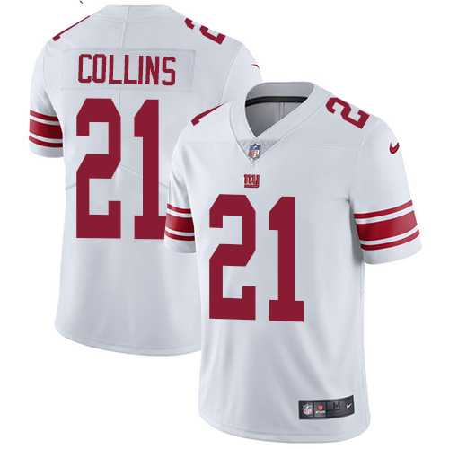 Youth Nike New York Giants #21 Landon Collins White Stitched NFL Vapor Untouchable Limited Jersey