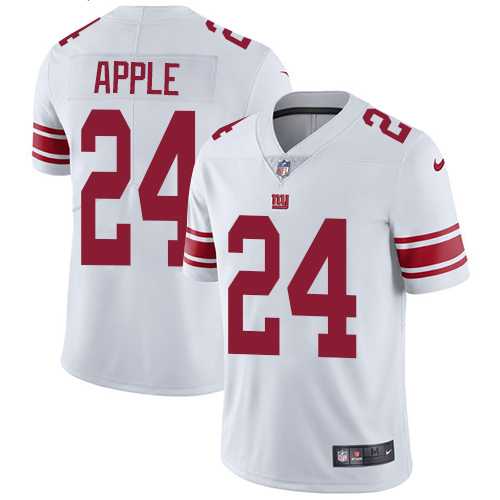 Youth Nike New York Giants #24 Eli Apple White Stitched NFL Vapor Untouchable Limited Jersey