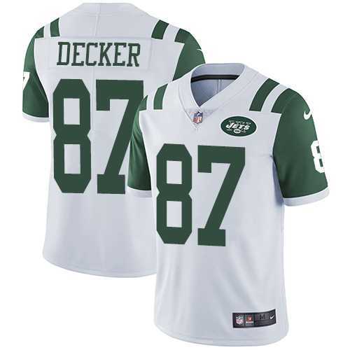 Youth Nike New York Jets #87 Eric Decker White Stitched NFL Vapor Untouchable Limited Jersey