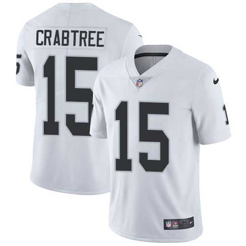 Youth Nike Oakland Raiders #15 Michael Crabtree White Stitched NFL Vapor Untouchable Limited Jersey Youth Nike Oakland Raiders #15 Michael Crabtree White Stitched NFL Vapor Untouchable Limited Jersey