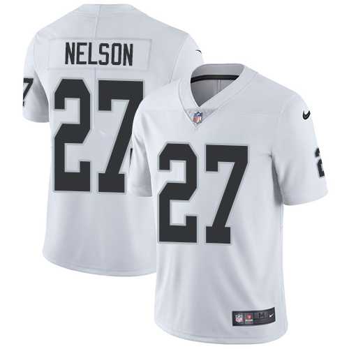 Youth Nike Oakland Raiders #27 Reggie Nelson White Stitched NFL Vapor Untouchable Limited Jersey Youth Nike Oakland Raiders #27 Reggie Nelson White Stitched NFL Vapor Untouchable Limited Jersey