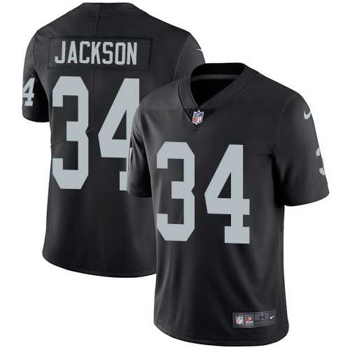 Youth Nike Oakland Raiders #34 Bo Jackson Black Team Color Stitched NFL Vapor Untouchable Limited Jersey