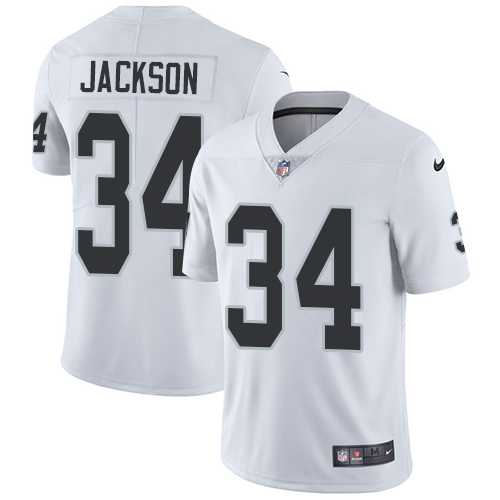 Youth Nike Oakland Raiders #34 Bo Jackson White Stitched NFL Vapor Untouchable Limited Jersey