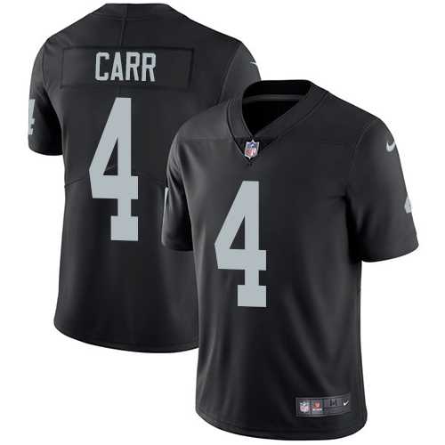 Youth Nike Oakland Raiders #4 Derek Carr Black Team Color Stitched NFL Vapor Untouchable Limited Jersey Youth Nike Oakland Raiders #4 Derek Carr Black Team Color Stitched NFL Vapor Untouchable Limited Jersey