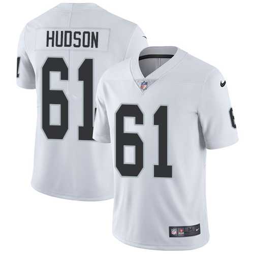 Youth Nike Oakland Raiders #61 Rodney Hudson White Stitched NFL Vapor Untouchable Limited Jersey