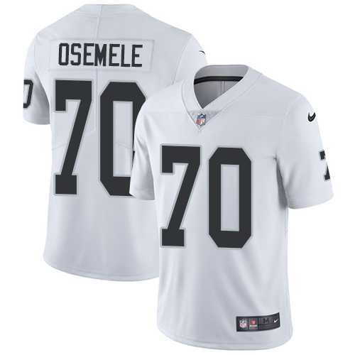 Youth Nike Oakland Raiders #70 Kelechi Osemele White Stitched NFL Vapor Untouchable Limited Jersey