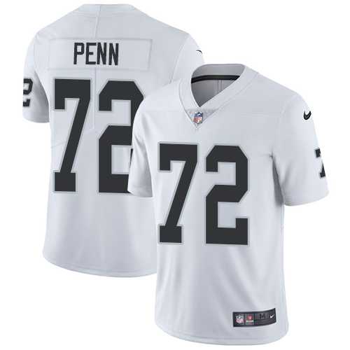 Youth Nike Oakland Raiders #72 Donald Penn White Stitched NFL Vapor Untouchable Limited Jersey