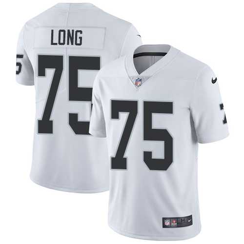 Youth Nike Oakland Raiders #75 Howie Long White Stitched NFL Vapor Untouchable Limited Jersey