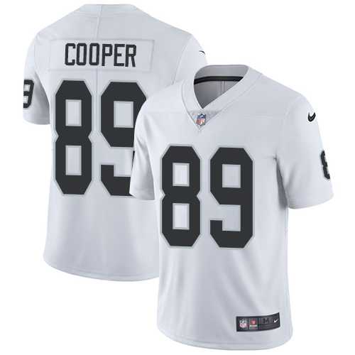 Youth Nike Oakland Raiders #89 Amari Cooper White Stitched NFL Vapor Untouchable Limited Jersey