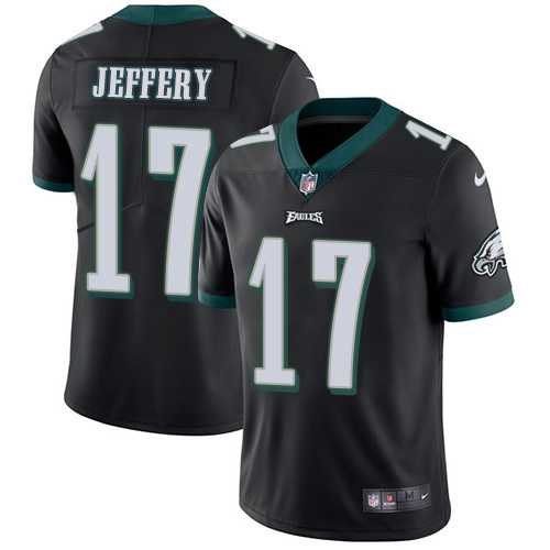 Youth Nike Philadelphia Eagles #17 Alshon Jeffery Black Alternate Youth Stitched NFL Vapor Untouchable Limited Jersey