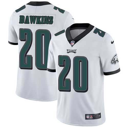 Youth Nike Philadelphia Eagles #20 Brian Dawkins White Youth Stitched NFL Vapor Untouchable Limited Jersey