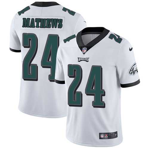 Youth Nike Philadelphia Eagles #24 Ryan Mathews White Youth Stitched NFL Vapor Untouchable Limited Jersey