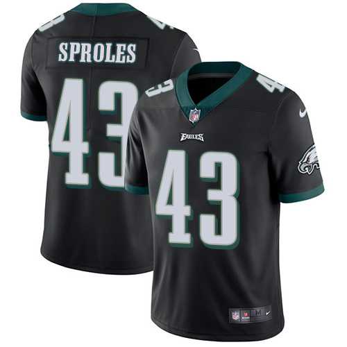 Youth Nike Philadelphia Eagles #43 Darren Sproles Black Alternate Youth Stitched NFL Vapor Untouchable Limited Jersey