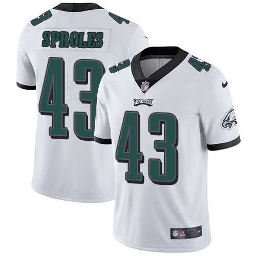 Youth Nike Philadelphia Eagles #43 Darren Sproles White Youth Stitched NFL Vapor Untouchable Limited Jersey