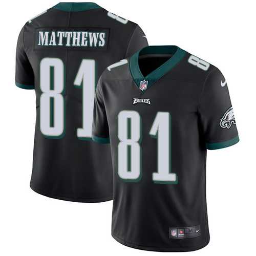 Youth Nike Philadelphia Eagles #81 Jordan Matthews Black Alternate Youth Stitched NFL Vapor Untouchable Limited Jersey