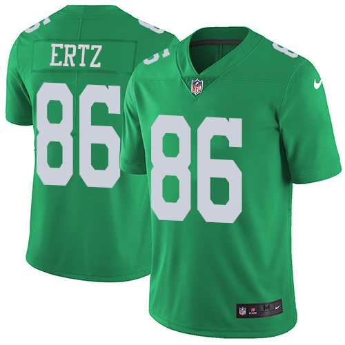 Youth Nike Philadelphia Eagles #86 Zach Ertz Green Stitched NFL Limited Rush Jersey