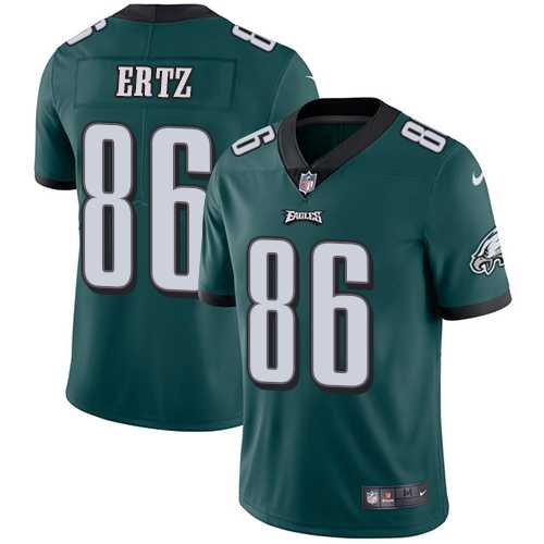 Youth Nike Philadelphia Eagles #86 Zach Ertz Midnight Green Team Color Youth Stitched NFL Vapor Untouchable Limited Jersey