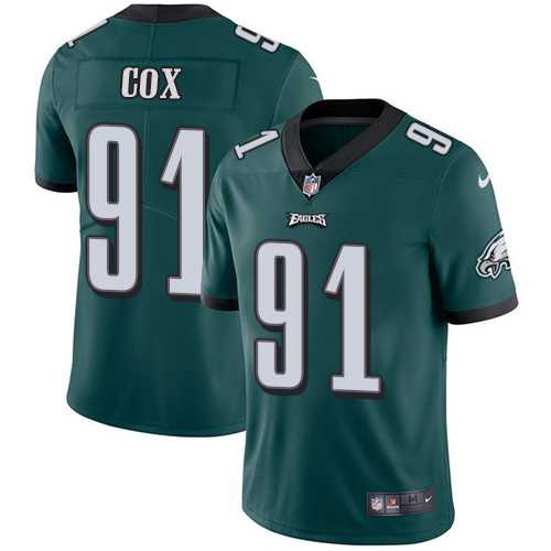 Youth Nike Philadelphia Eagles #91 Fletcher Cox Midnight Green Team Color Youth Stitched NFL Vapor Untouchable Limited Jersey