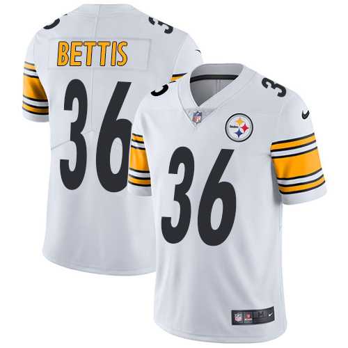 Youth Nike Pittsburgh Steelers #36 Jerome Bettis White Stitched NFL Vapor Untouchable Limited Jersey