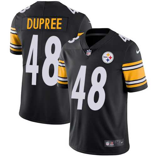 Youth Nike Pittsburgh Steelers #48 Bud Dupree Black Team Color Stitched NFL Vapor Untouchable Limited Jersey