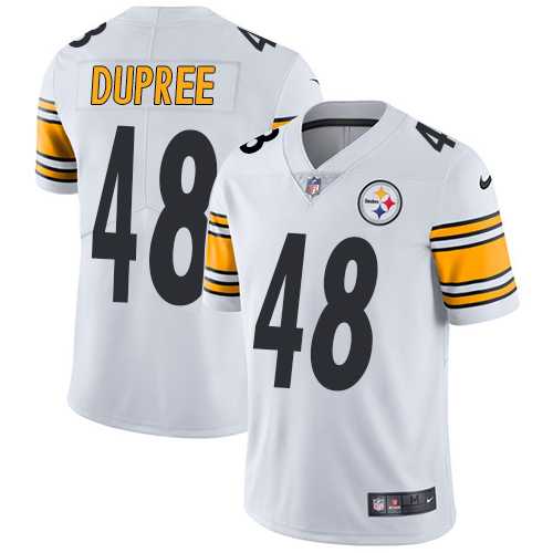 Youth Nike Pittsburgh Steelers #48 Bud Dupree White Stitched NFL Vapor Untouchable Limited Jersey