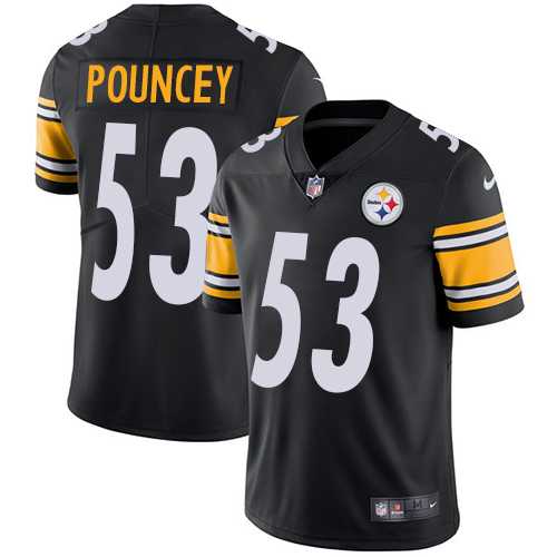 Youth Nike Pittsburgh Steelers #53 Maurkice Pouncey Black Team Color Stitched NFL Vapor Untouchable Limited Jersey