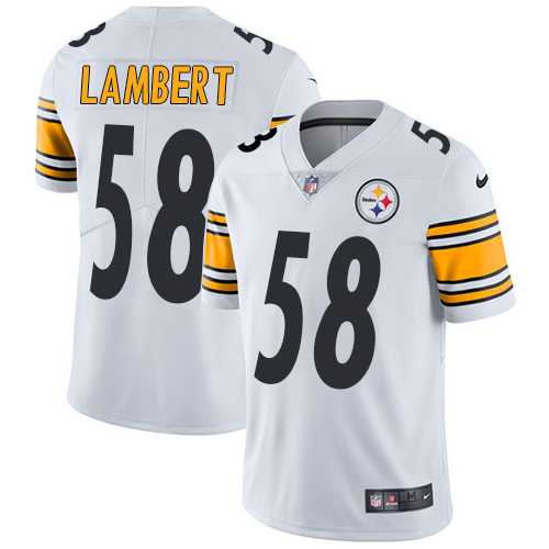 Youth Nike Pittsburgh Steelers #58 Jack Lambert White Stitched NFL Vapor Untouchable Limited Jersey