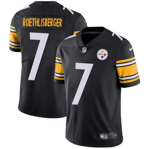 Youth Nike Pittsburgh Steelers #7 Ben Roethlisberger Black Team Color Stitched NFL Vapor Untouchable Limited Jersey