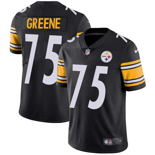 Youth Nike Pittsburgh Steelers #75 Joe Greene Black Team Color Stitched NFL Vapor Untouchable Limited Jersey