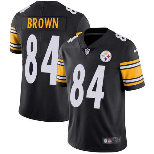 Youth Nike Pittsburgh Steelers #84 Antonio Brown Black Team Color Stitched NFL Vapor Untouchable Limited Jersey