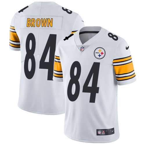 Youth Nike Pittsburgh Steelers #84 Antonio Brown White Stitched NFL Vapor Untouchable Limited Jersey