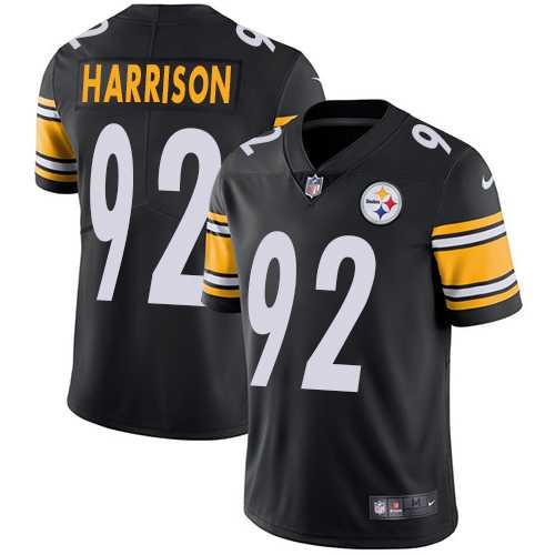 Youth Nike Pittsburgh Steelers #92 James Harrison Black Team Color Stitched NFL Vapor Untouchable Limited Jersey