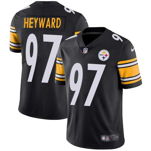 Youth Nike Pittsburgh Steelers #97 Cameron Heyward Black Team Color Stitched NFL Vapor Untouchable Limited Jersey