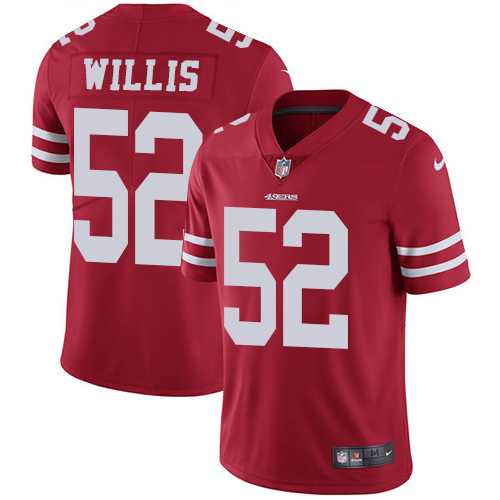 Youth Nike San Francisco 49ers #52 Patrick Willis Red Team Color Stitched NFL Vapor Untouchable Limited Jersey