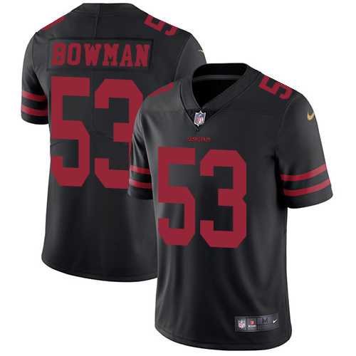Youth Nike San Francisco 49ers #53 NaVorro Bowman Black Alternate Stitched NFL Vapor Untouchable Limited Jersey Youth Nike San Francisco 49ers #53 NaVorro Bowman Black Alternate Stitched NFL Vapor Untouchable Limited Jersey