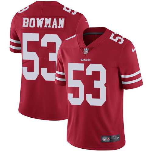 Youth Nike San Francisco 49ers #53 NaVorro Bowman Red Team Color Stitched NFL Vapor Untouchable Limited Jersey