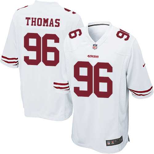 Youth Nike San Francisco 49ers #96 Solomon Thomas White Stitched NFL Elite Jersey