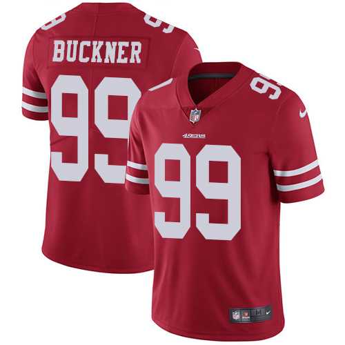 Youth Nike San Francisco 49ers #99 DeForest Buckner Red Team Color Stitched NFL Vapor Untouchable Limited Jersey