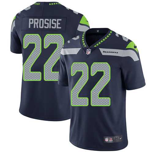 Youth Nike Seattle Seahawks #22 C. J. Prosise Steel Blue Team Color Stitched NFL Vapor Untouchable Limited Jersey